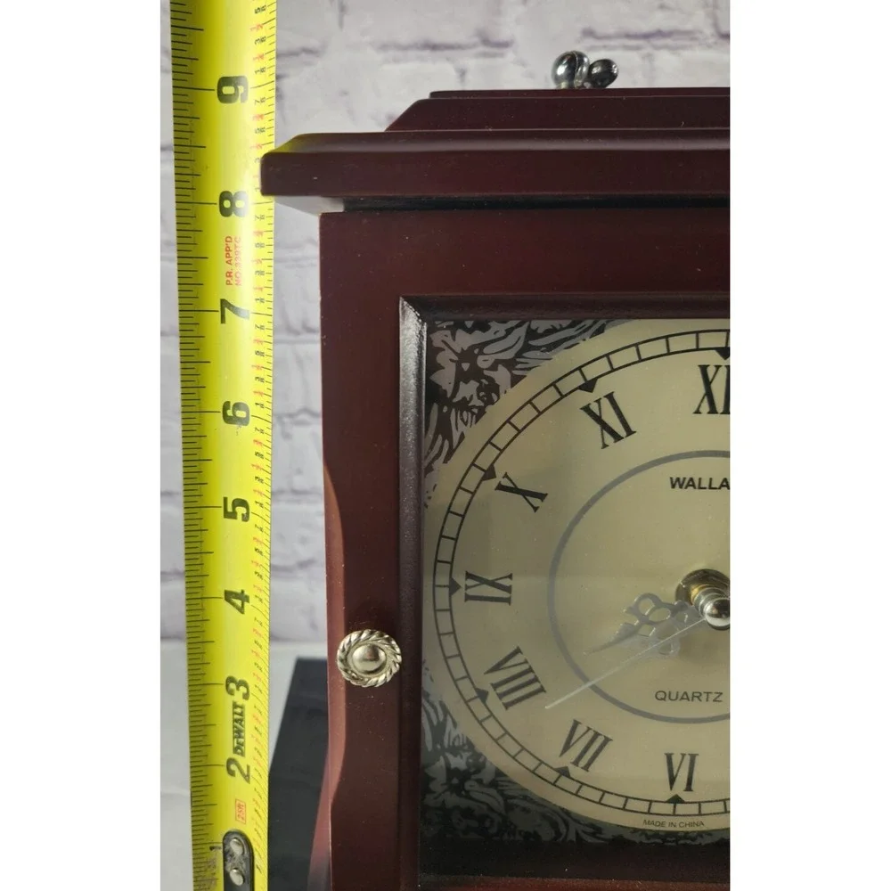 Wallace Mantel Clock With Secret Jewelry Box Inside Hide Valuables Inside